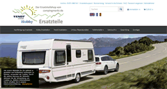 Desktop Screenshot of hobby-fendt-wohnwagen-ersatzteile.de